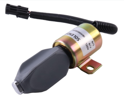 Part No.71630091 332J5060 275060 Fuel Solenoid Valve 24V Compatible with JCB JS130 JS160 JS180 JS240 JS260