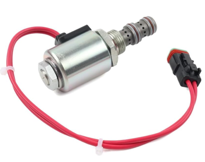 Part No.121-4036 Solenoid Valve Metal Silver for Caterpillar Backhoe Loader 416C 416D 420D 424D 446D